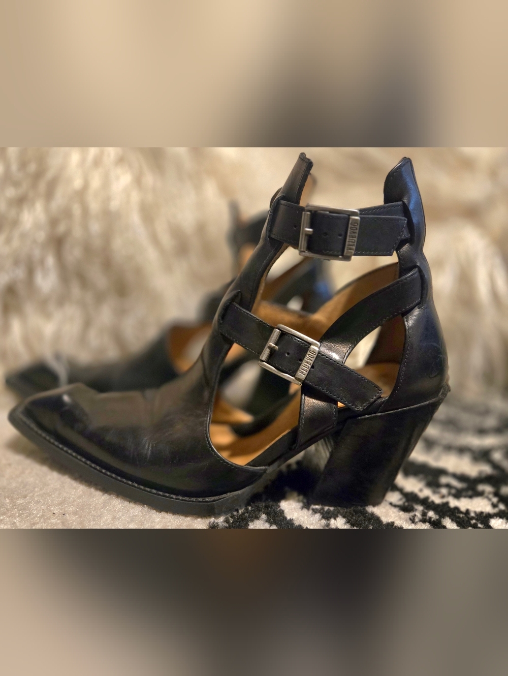 John Fluevog Postmodern Slushy Swordfish - Picture 2 of 8